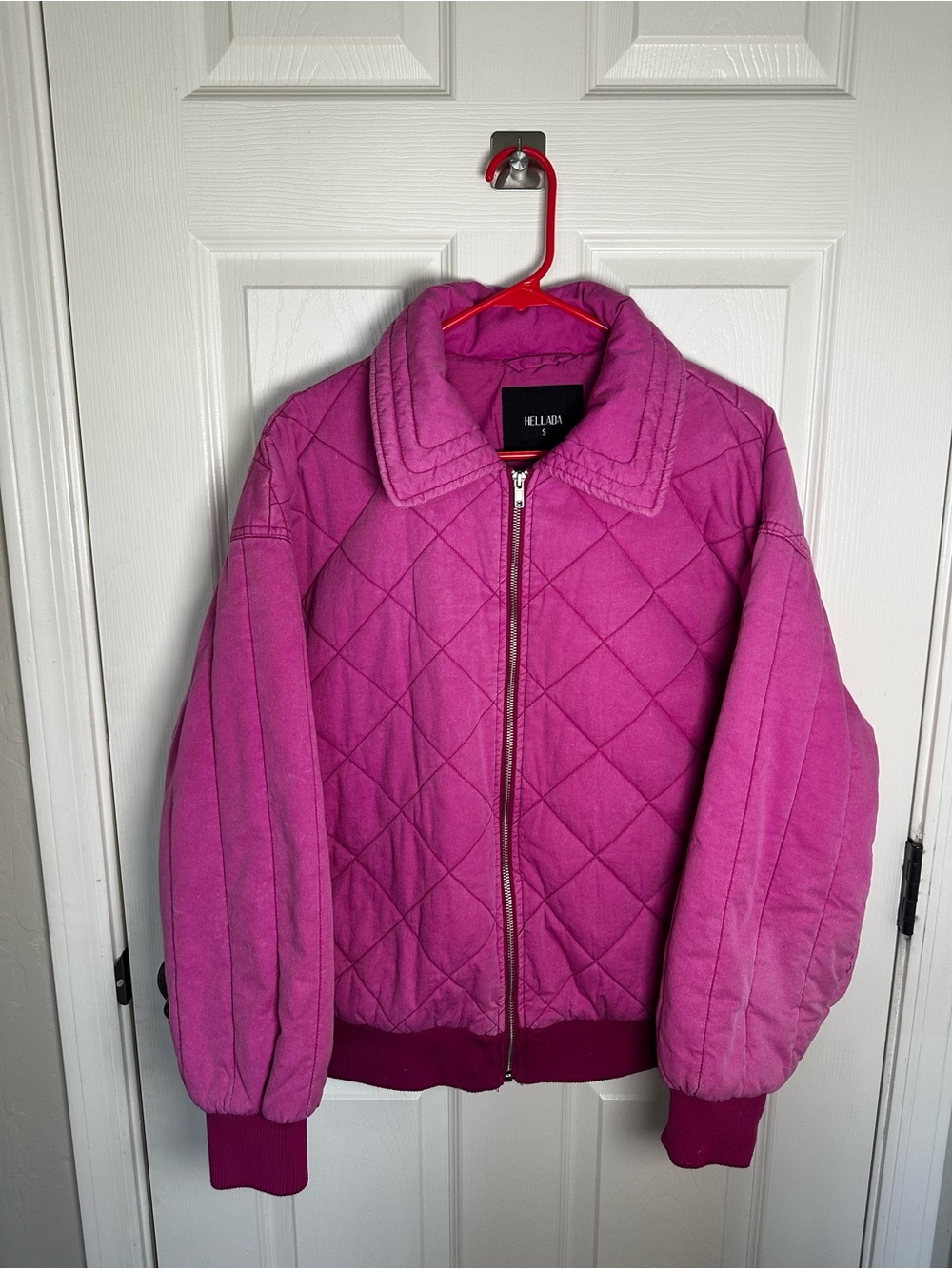 Hellada women’s Pink Quilted Jacket